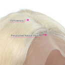 ISEE Hair 613 Blonde Straight Lace Front Wigs 13x4 Brazilian Human Hair Wigs for Women 613 Blonde Lace Frontal Wigs Pre Plucked With Baby Hair 150% Density (24 Inch, 613 Blonde Color) ISEE Store