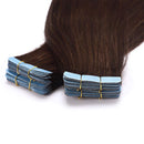 40 PCS Tape In Human Hair Extensions Seamless Skin Weft Invisible Hair Extensions Double Side Tape Hightlight Balayage Long Silk Straight For Women (24'',100g/40pcs,