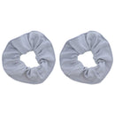 Large Solid Scrunchie - Set of 2 - Grey Motique Accessories
