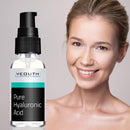 YEOUTH Hyaluronic Acid Serum for Face - 100% Pure Hyaluronic Acid - Restore Healthy Moisture Levels, Plump & Minimize Fine Lines & Wrinkles (2 oz) Yeouth