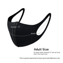 Light Weight Unisex Adult Fashion Face Covering, Reusable, Dust Proof, Washable, Cool 5 Mixed Colors (Plain 5 Pack All Black) Burro
