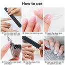 2 Pack Clear and Natural False Acrylic Nails Tips Half Cover 10 Sizes 500pcs French Artificial Press on Nails Manicure with Nail Cilpper, 2pcs Nail Files,4pcs Nail Glue Yokilly