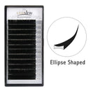 Lashview 0.20mm C Curl 14mm Ellipse Flat Eyelash Extensions Application-friendly Lashes Pro Use LASHVIEW