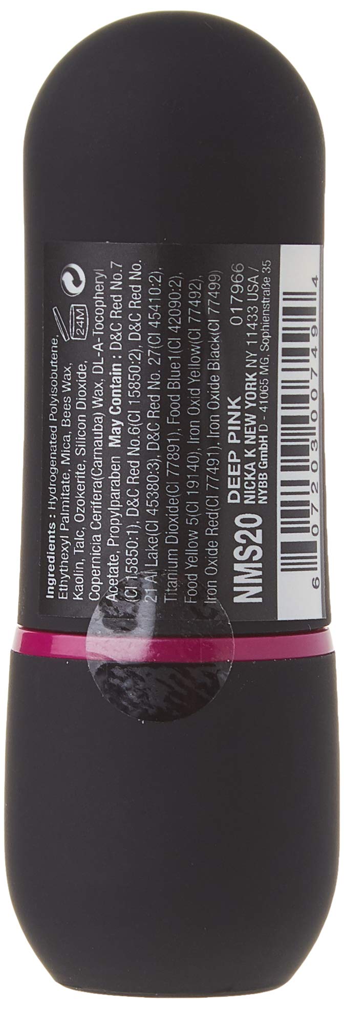 NICKA K Vivid Matte Lipstick NMS20 Deep Pink Nicka K