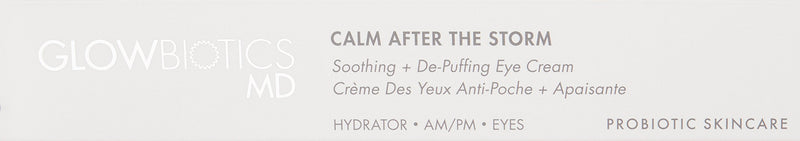 GLOWBIOTICS MD - Probiotic Soothing + Revitalizing Eye Cream Anti-Aging and Hydrating Treatment - For All Skin Types (0.5 fl oz) - Made in the USA Glowbiotics MD
