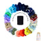 30 Pcs Chiffon Flower Hair Scrunchies and 50Pcs Black Elastic Hair Bands Soft Cotton Scrunchies Design Printed Flower Hair Ties for Women or Girls Hair Accessories with Gift Bag Yanwenx