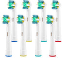 Toothbrush Replacement Heads Refill for Oral-B Electric Toothbrush Pro 1000 Pro 3000 Pro 5000 Pro 7000 Vitality Floss Action,8 Count with Covers Grop