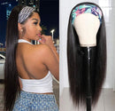 Headband Wig for Black Women Straight Hair Human Hair Wigs Gluess 150% Density Brazilian Virgin Machine Made 22 Inch Straight Long Headband Wigs YISEA Store