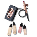 Luminess Air Icon Makeup Airbrush System and 4-Piece Foundation Starter Kit, Fair Coverage - Quick, Easy & Long Lasting Application - Includes Silk 4-In-1 Foundation, Highlighter & Blush Infinity Warehouse