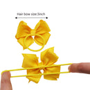 40PCS Baby Girls Hair Bows Ties 3inch Grosgrain Ribbon Bows Elastic Hair Ties Ponytail Holders for Toddlers Kids Children Teens CellElection