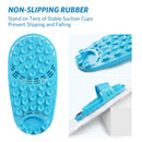 meidong Silicone Shower Foot Scrubber Personal Foot Massage and Cleaning, Non-Slip Foot Scrubber for Men and Women (1PCS Green) meidong