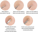 NIUTA Blackhead Remover Comedone Extractor Acne Needle Nose Facial Cleaning Tool Kit, Silver, 1 Count (Pack of 4) NIUTA
