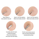 NIUTA Blackhead Remover Comedone Extractor Acne Needle Nose Facial Cleaning Tool Kit, Silver, 1 Count (Pack of 4) NIUTA