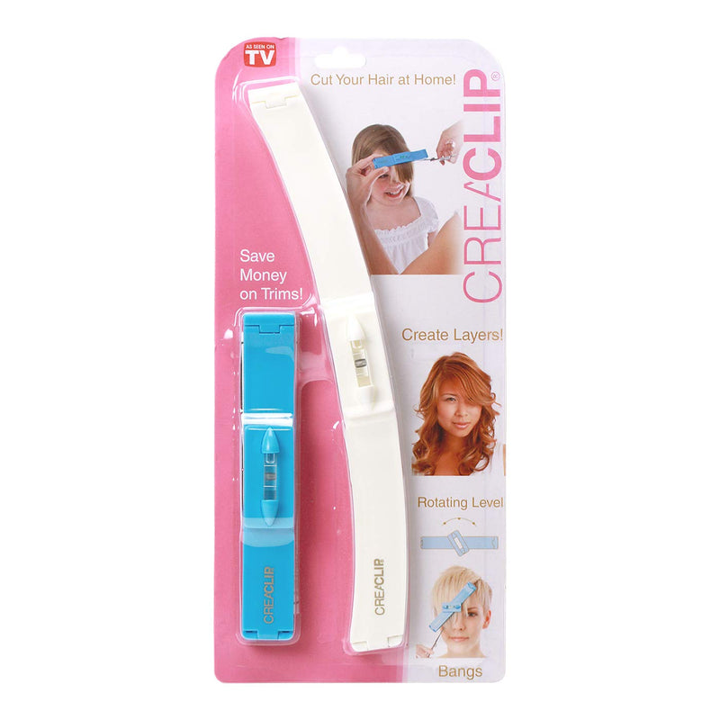Original CreaClip Set Hair Cutting Tool - As Seen on Shark Tank - DIY Home Hair Cutting Clips for Bangs, Layers, and Split Ends, Hair Cutting Guide (Set of 2) CreaProducts
