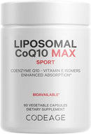 Codeage Liposomal CoQ10 Max Supplement - 250 mg Coenzyme Q10 with Vitamin E Isomers Tocopherols - 2-Month Supply - 1 Capsule Per Serving - Liposomal Delivery - Non-GMO, Gluten-Free - 60 Capsules Infinity Warehouse