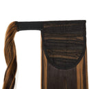 Wrap Around Ponytail Hair Extension One Piece Magic Paste Hairpiece Synthetic Straight Curly(23"Straight, 4AP27A) S-noilite
