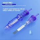 Mast Pro Tattoo Cartridges 20Pcs Disposable Needles Curved Magnum (1015RM) MAST TATTOO Store