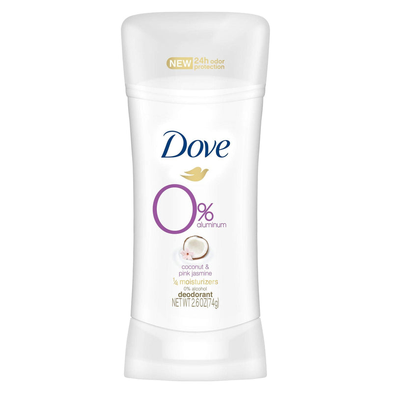 Dove Aluminum Free Deodorant 24-hour Odor Protection Coconut and Pink Jasmine Deodorant for Women 2.6 oz, 3 Count Dove