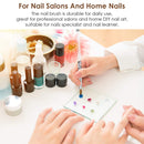 100% Kolinsky Sable Nail Brush, Hermounas Acrylic Nail Brush Round Oval for Acrylic Powder Nail Carved Extend Nails with Special Liquid Glitter Handle for Manicure Pedicure Appplication