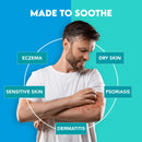 Anti Itch Body Wash, Eczema Bodywash for adults, Psoriasis Body Wash, Moisturising Cleanser for Dry Itchy Skin Relief, Derm-Formulated with Menthol & Shea Butter, Sulfate & Fragrance Free, 28.4 fl oz Infinity Warehouse