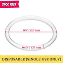 Mr. Pen- Hair Bands, Rubber Bands for Hair, Clear, 2400 Pack, Elastic Hair Ties, Small Hair Ties, Elastic Hair Bands, Clear Rubber Bands for Hair, Clear Hair Ties, Rubber Hair Ties Mr. Pen Store