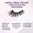 Ardell False Eyelashes Mega Volume 253, 2 packs (4 pairs per pack) Ardell Store