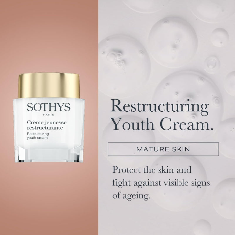 SOTHYS Restructuring Youth Cream | Anti Wrinkle Face Moisturizer | Hydrating Facial Lotion Infinity Warehouse