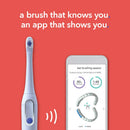 hum by Colgate Smart Battery Toothbrush Kit, Sonic Toothbrush Handle with 2 Refill Heads and Travel Case, Blue, Amazon exclusive Colgate