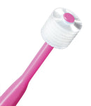 Brilliant Baby Toothbrush by Buddy - for Ages 4-24 Months, Micro Bristles Clean All-Around Mouth,1Count, Toddler Infant Toothbrush, Oral Cleaner, use with or Without Toothpaste, Pink, 00570P Brilliant
