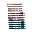 Karina 3 Color 12 Piece Swirl Bobby Pins Karina