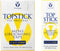 Topstick Men's Clear Double Sided Grooming Tape Bundle - (1 Box of 50 Strips) 1" x 3" & (1 Box of 50 Strips) 1/2" x 3" Vapon