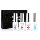 Dip-Powder Gel-Liquid-Set with Activator, Base-Top Gel and Brush Savor 0.5oz/Bot Dipping-Powder Acrylic-Nail Manicure Pedicure J775 Lavender Violets