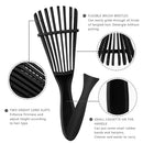 Detangling Brush for Afro America/African Hair, Textured 3a to 4c Kinky Wavy/Coily/Wet/Dry/Oil/Thick/Long/Curly Hair Detangler (Black) Sabado