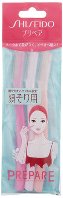 SHISEIDO 3 Piece Prepare Facial Razor, Large (Japan Import) Shiseido