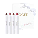 Ogee Tinted Sculpted Lip Oil - Blossom 4 Piece Gift Set - Made with 100% Organic Coconut Oil, Jojoba Oil, and Vitamin E - Best as Lip Balm, Lip Color or Lip Treatment Infinity Warehouse