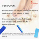 Maryton Foot Pumice Stone for Feet Hard Skin Callus Remover and Scrubber (Pack of 4) (Blue) MARYTON