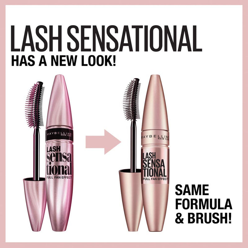 Maybelline Lash Sensational Washable Mascara, Blackest Black, 0.32 fl; Oz; (Packaging May Vary) Maybelline New York