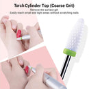 MELODYSUSIE Ceramic Nail Drill Bits Set, 3/32'' (2.35mm) Professional Acrylic Nail File Drill Bit for Manicure Pedicure Cuticle Gel Nail Polishing 5Pcs MelodySusie