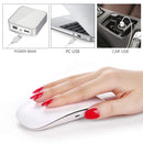 Makartt 6W LED UV Nail Dryer Curing Lamp 60S Timer USB Portable White C-01 Makartt Store
