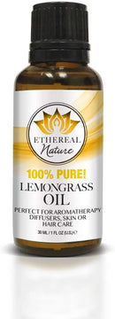 Ethereal Nature 100 Pure Oil Lemongrass 30 Ml, clear, 1.01 fl Ounce Ethereal Nature