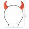 FUNCREDIBLE Red Devil Horns Headband | Glitter Devil Ears Headband | Devil Costume Accessory | Halloween Fancy Cosplay Outfit Accessories for Women, Men and Kids (Red) Funcredible
