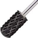 USA Pana 3/32" Safety Nail Carbide - Smooth Round Top Large Barrel Head for Electric Dremel Drill Machine - Grit Size: (5XC to Extra Fine) (4X Coarse, Large Barrel - DLC Black) PANA