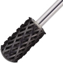 USA Pana 3/32" Safety Nail Carbide - Smooth Round Top Large Barrel Head for Electric Dremel Drill Machine - Grit Size: (5XC to Extra Fine) (4X Coarse, Large Barrel - DLC Black) PANA