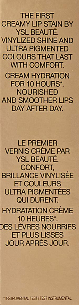 Yves Saint Laurent Vernis A Levres Vinyl Cream Lip Stain, 401 Rouge Vinyle, 0.18 Ounce Yves Saint Laurent