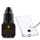 VENUS VISAGE Eyelash Glue for Professional Lash Extensions - Extra Strong Lash Glue 5ml - 1-2 Sec Dry Time & 6-7 Weeks Bonding - Extra Black Lash Adhesive - Latex Free Lash Adhesive(5ml) VENUS VISAGE