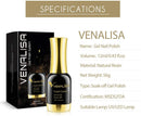 VENALISA Gel Nail Polish, 12ml Gold Glitter Color Soak Off UV LED Nail Gel Polish Nail Art Starter Manicure Salon DIY at Home, 0.43 OZ V VENALISA Store
