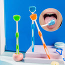 2 Pack Tongue Scraper, Tongue Cleaner Brush for Adults Tongue Scrubber for Better Breath (Green&Blue) Ceonam