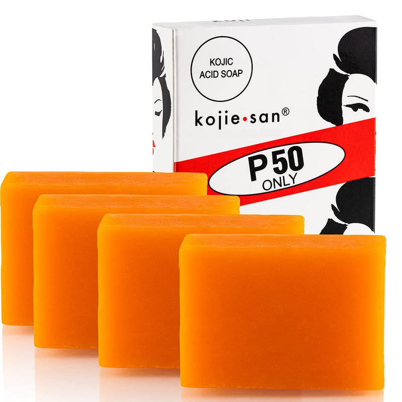 Original Kojie San Facial Beauty Soap - 4 Bars 65g - Guaranteed Authentic Skin Science