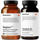 Momentous Magtein Magnesium L-Threonate 145mg, Tongkat Ali for Men and Women Supplement for Health & Wellness, Hormone, Energy & Mood Support - Root Extract Powder, Cognitive Function & Rest Support Infinity Warehouse