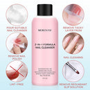 Morovan 2 in 1 Formula(Poly Nail Extension Gel Slip Solution+Professional Nail Cleanser) 8oz Nail Polish Remover 240ml Lint-free Liquid Slip Solution Morovan Store